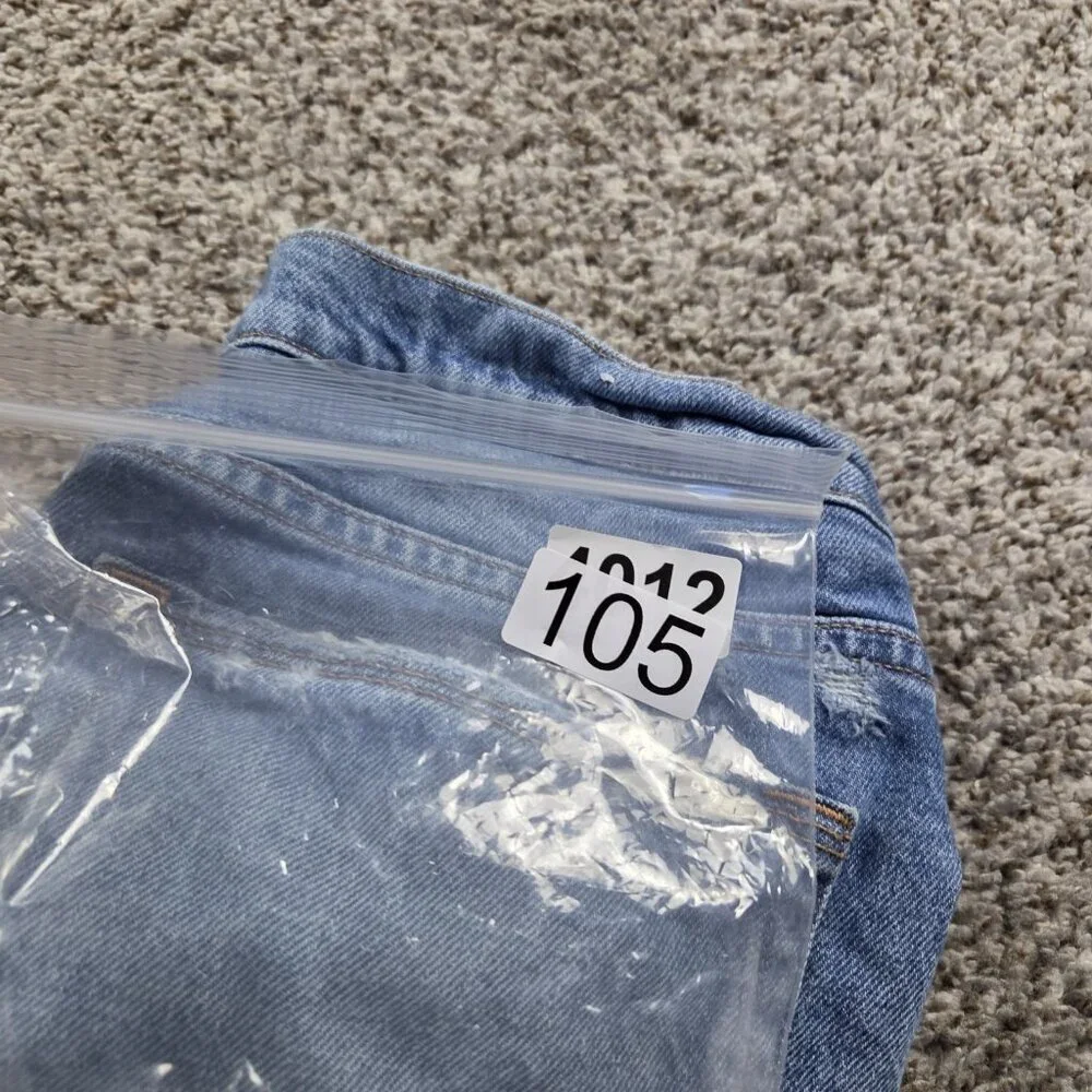 Good American Denim Cutoff Shorts Womens 12 Distressed Blue